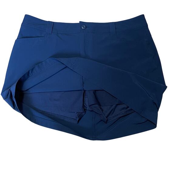 Eddie Bauer Blue Athletic Skort 14 Golf Hiking - Picture 3 of 6